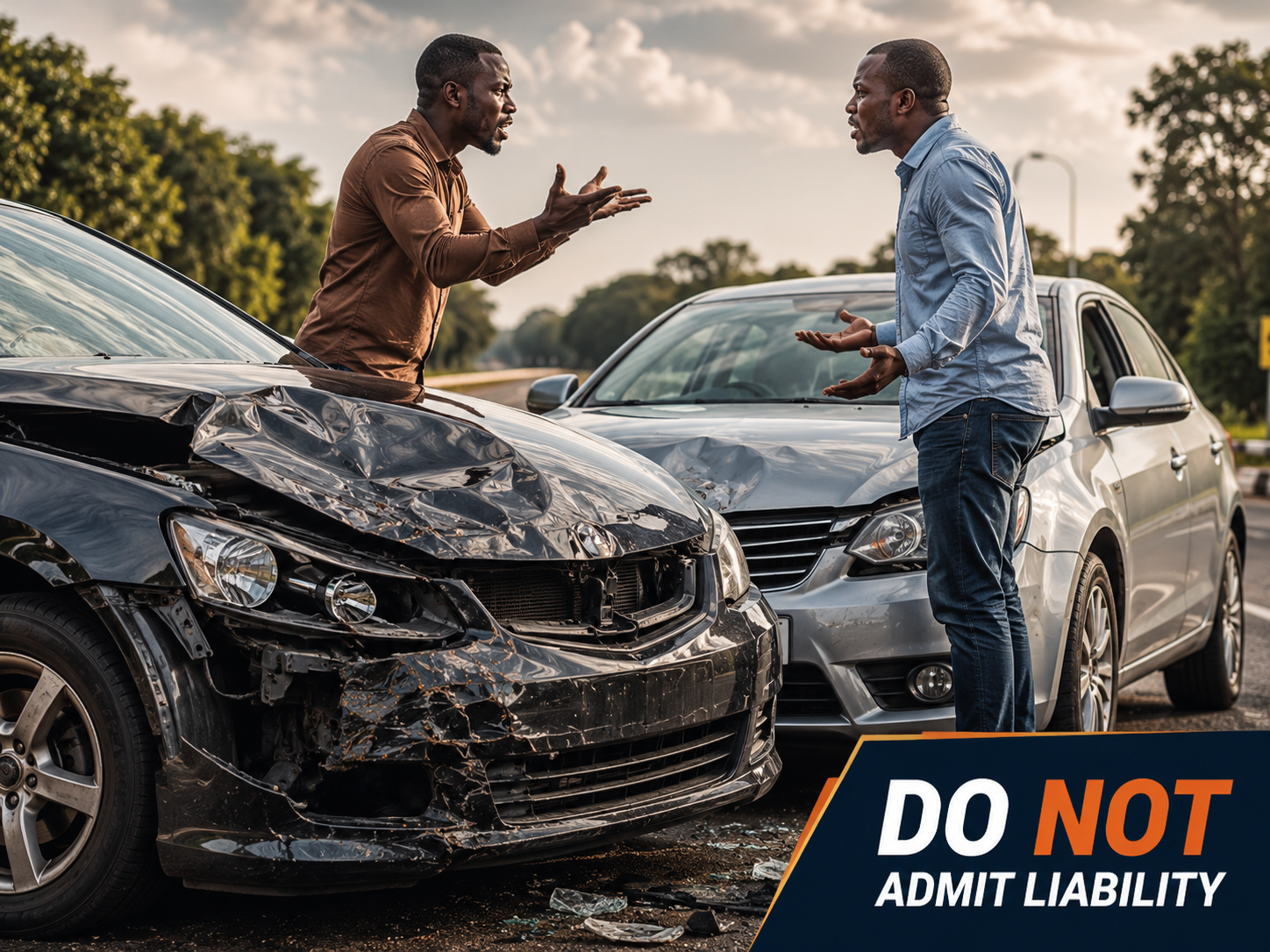 After an accident: do not admit liability